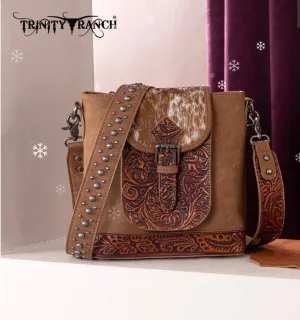 Trinity Ranch Genuine Cowhide Concealed Carry Crossbody Bag
