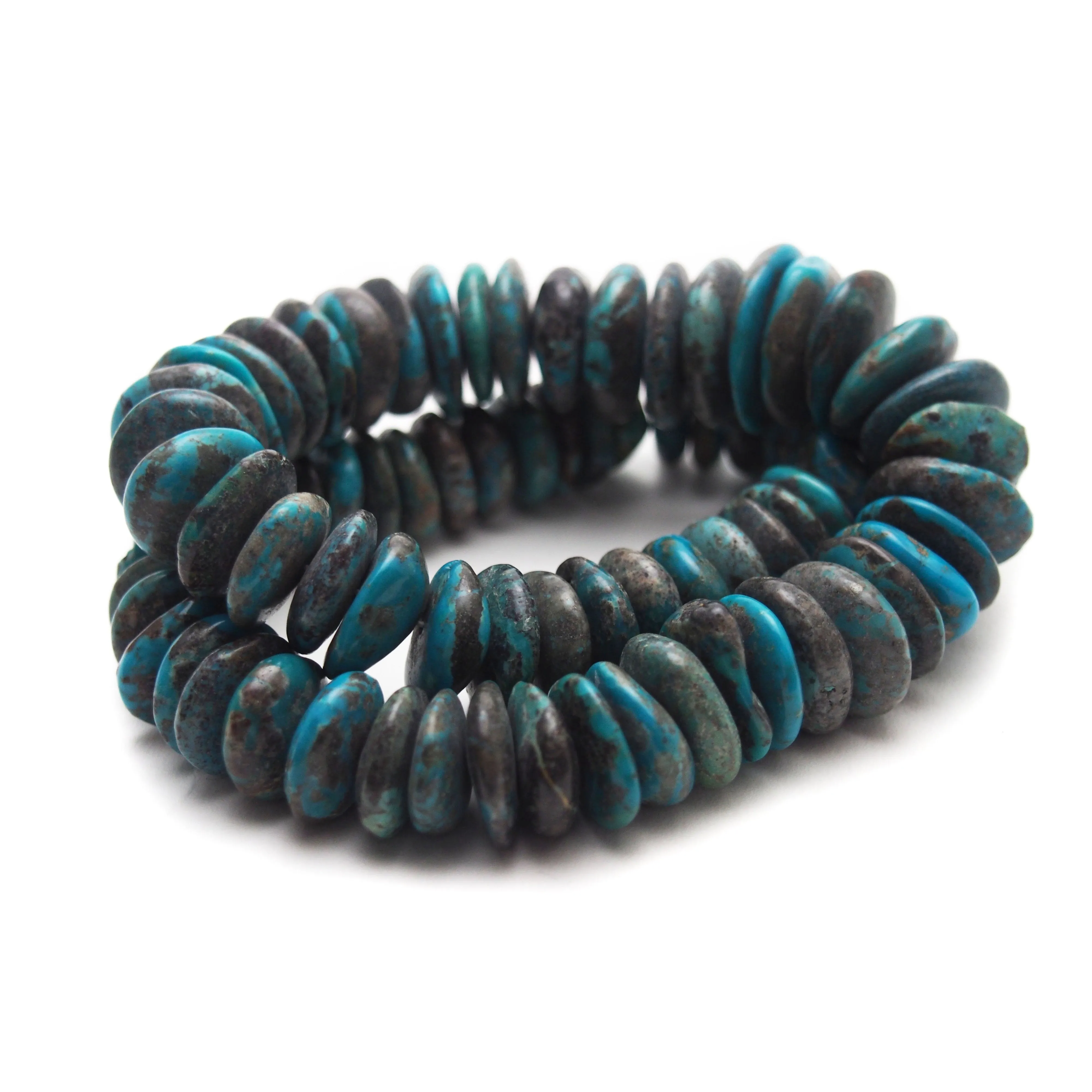 Turquoise Graduated Discs Strand