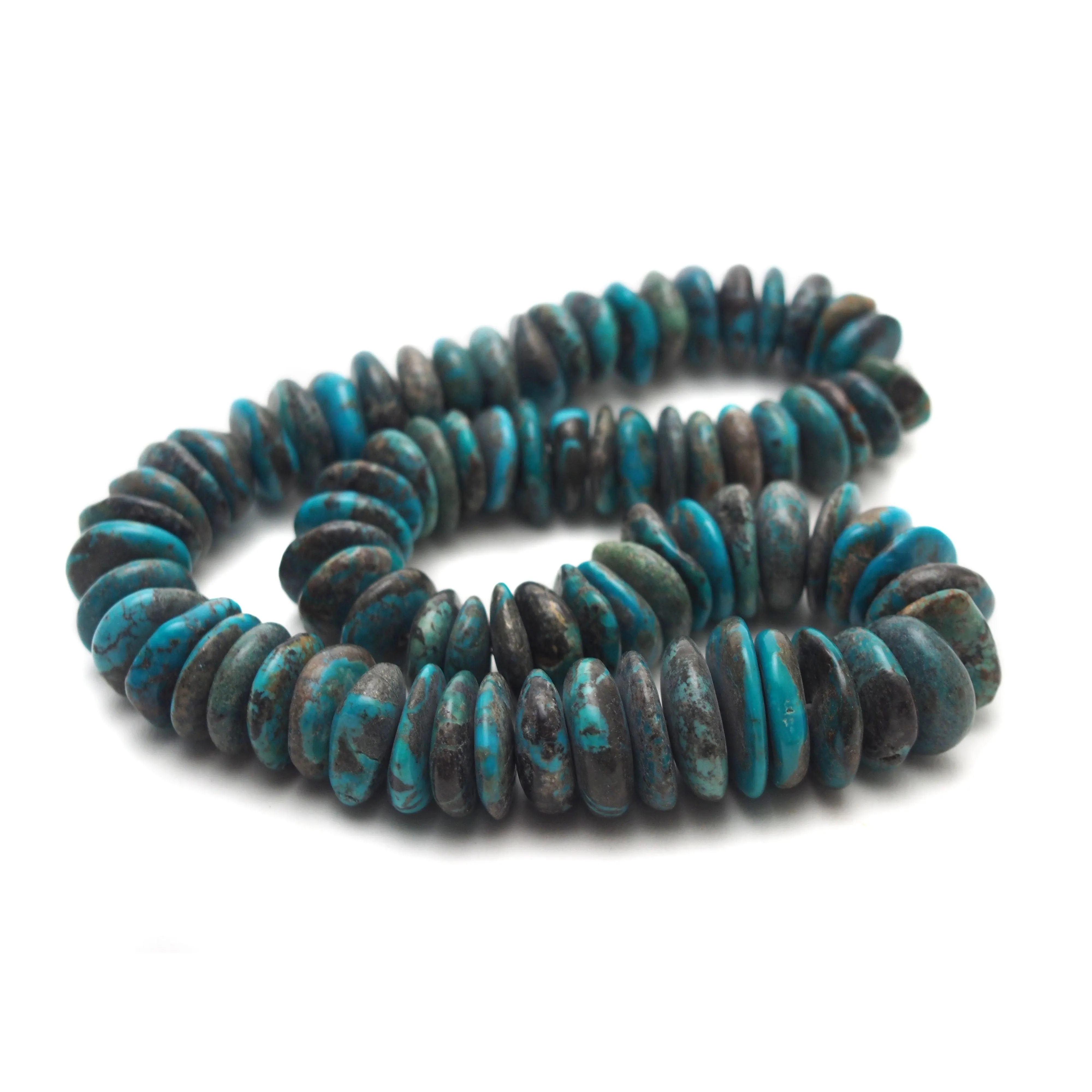 Turquoise Graduated Discs Strand