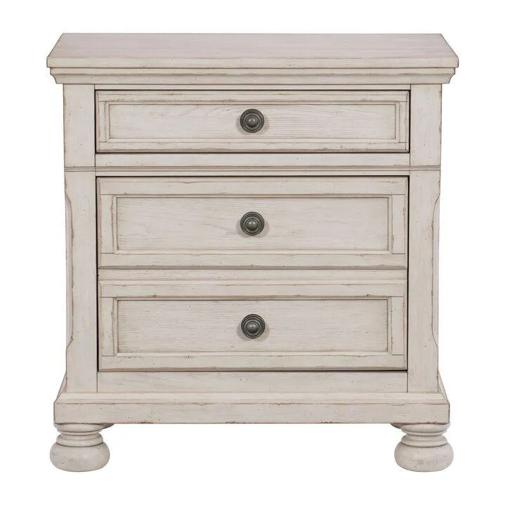 Viola 6-Piece King Bedroom Set - Antique White
