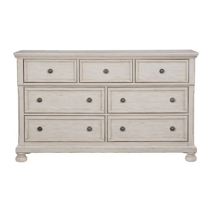 Viola 6-Piece King Bedroom Set - Antique White