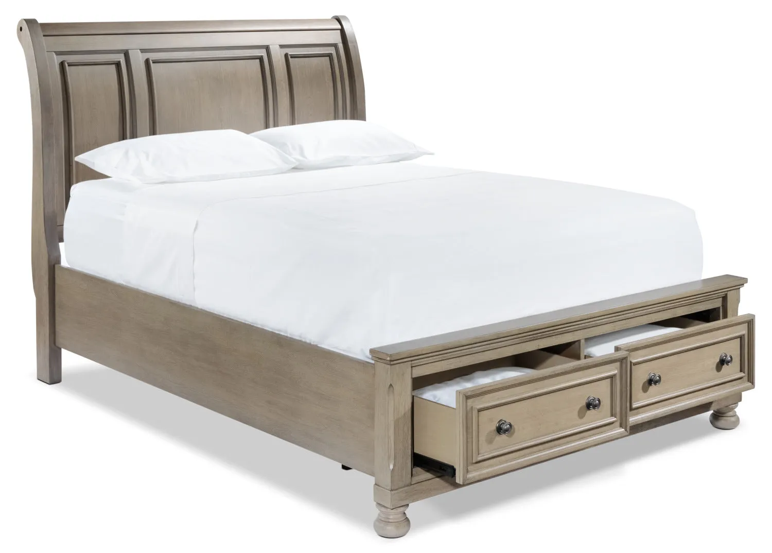 Viola King Bed - Grey