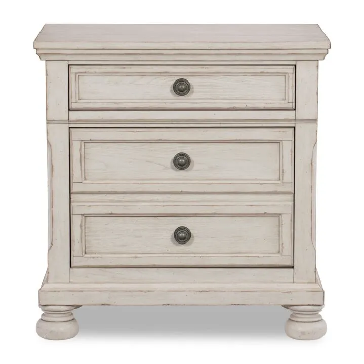 Viola Night Table - Antique White