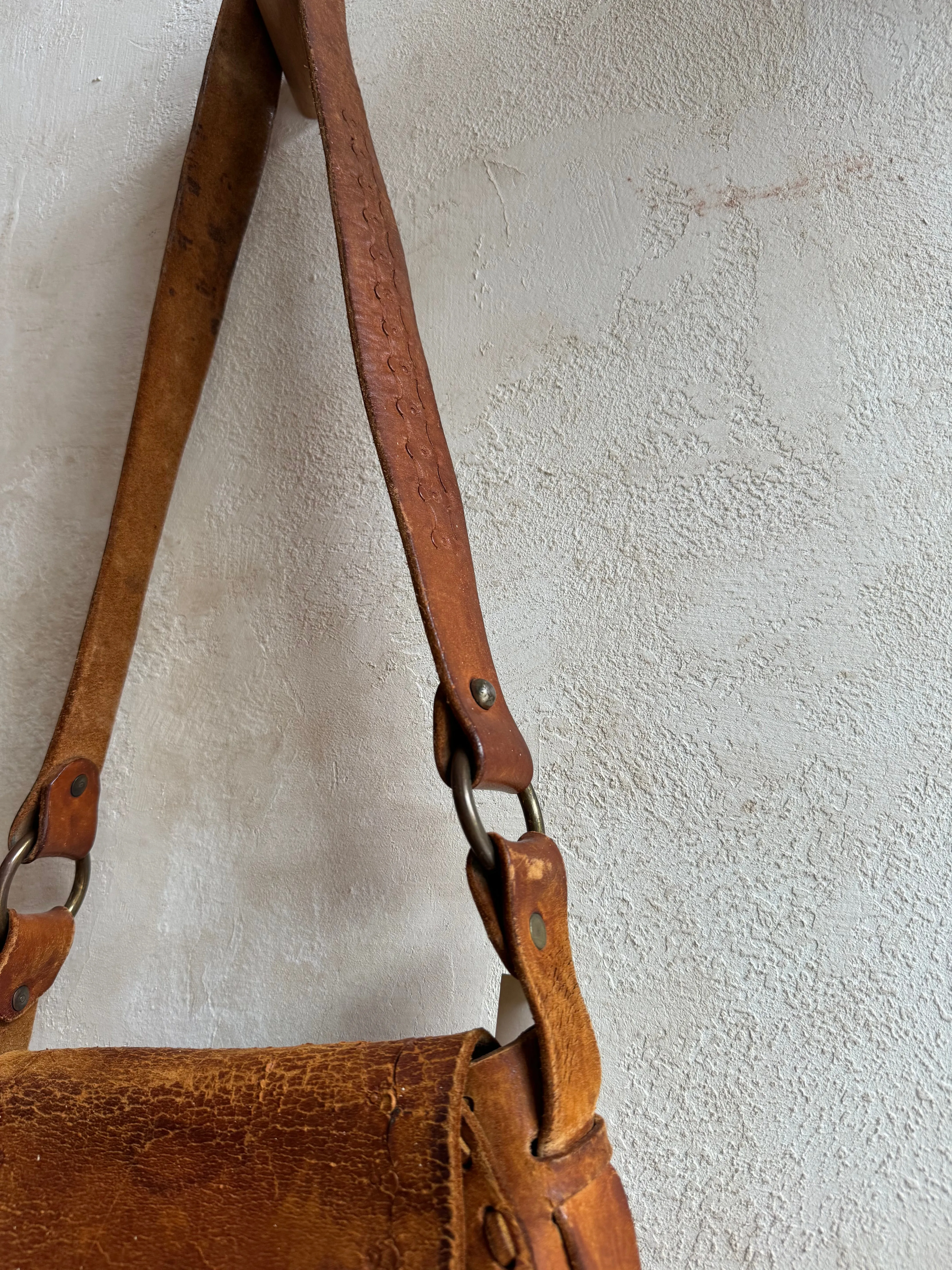 Western Leather Camera Bag