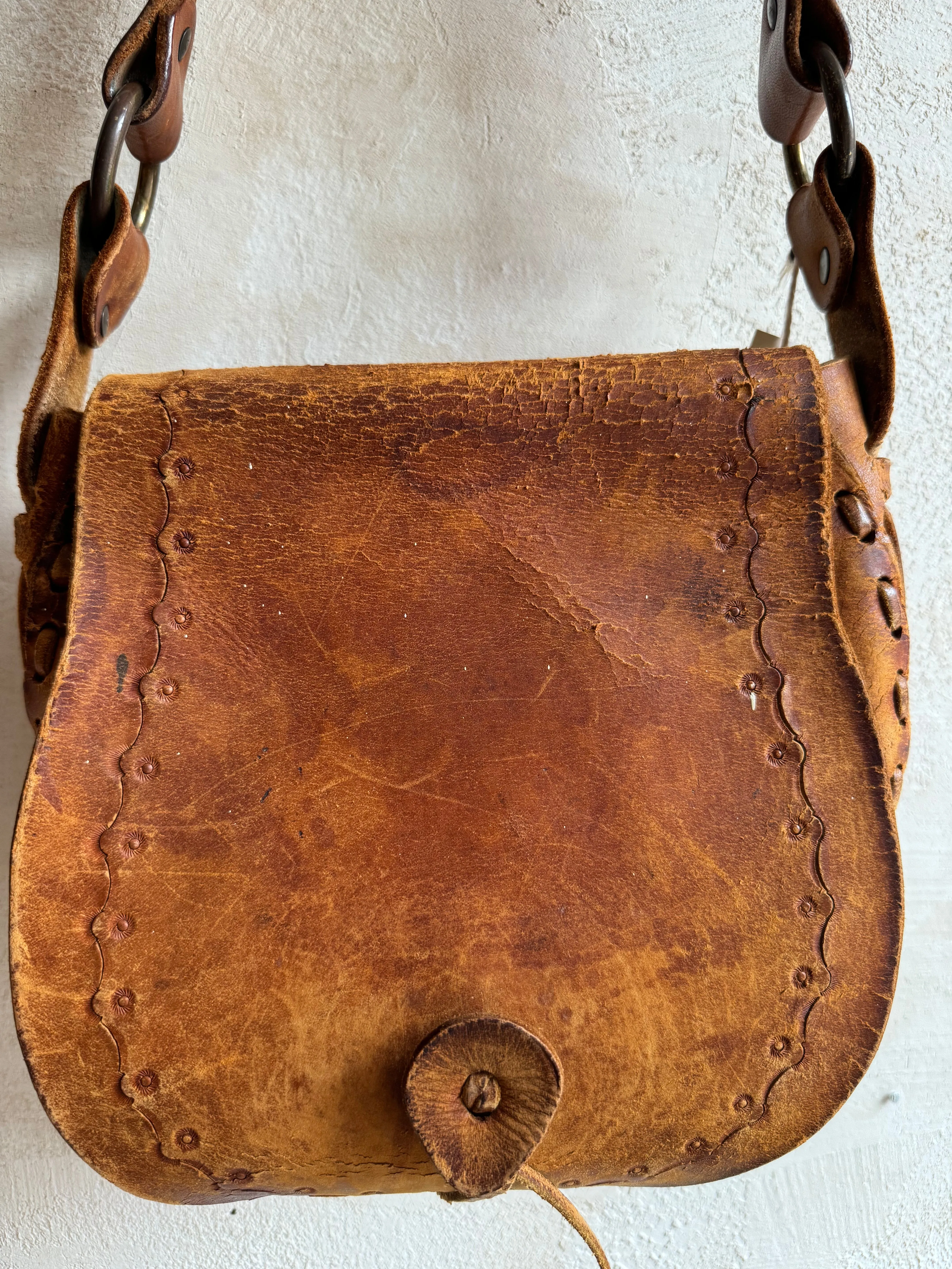 Western Leather Camera Bag