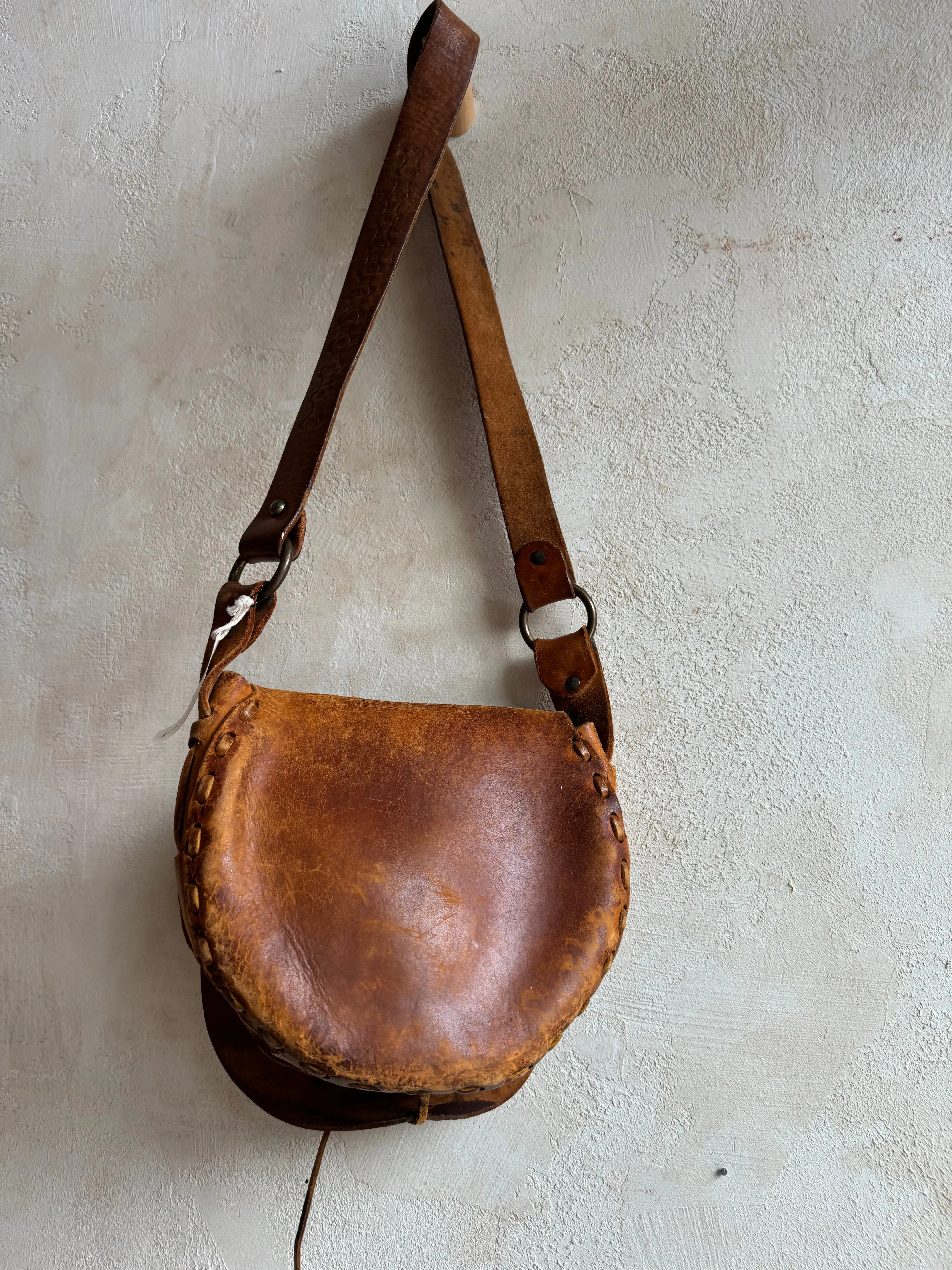 Western Leather Camera Bag