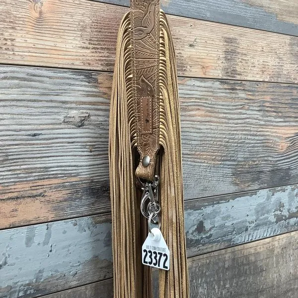 Western Mini Leather Fringe Strap 36" #23372