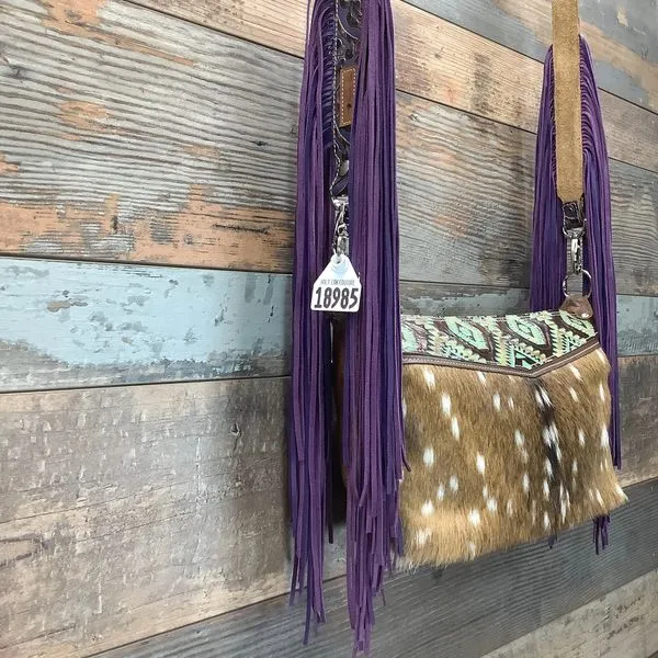 Western Mini Leather Fringe Strap 48" #18985