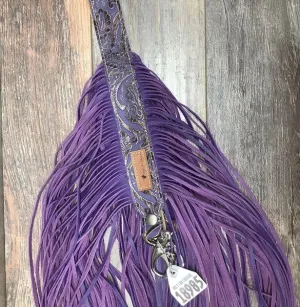 Western Mini Leather Fringe Strap 48" #18985