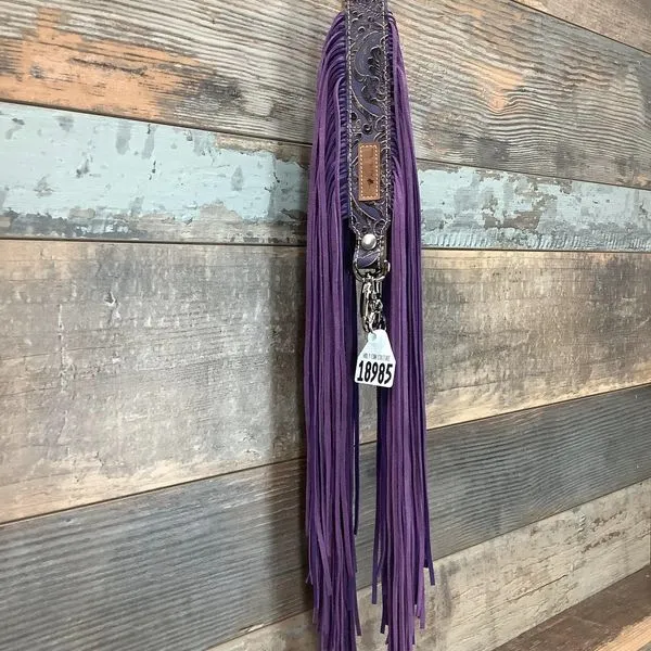 Western Mini Leather Fringe Strap 48" #18985