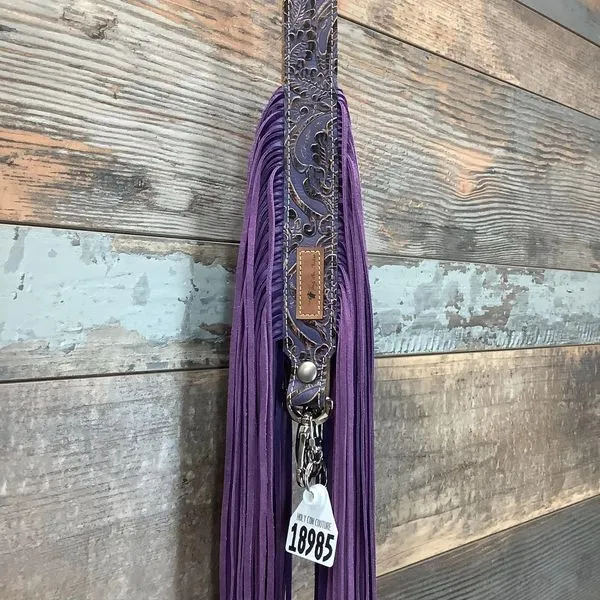 Western Mini Leather Fringe Strap 48" #18985