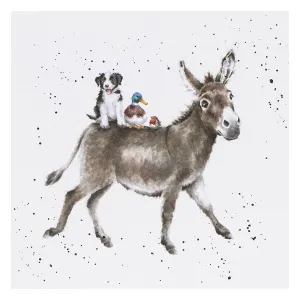 Wrendale "Donkey Ride" card