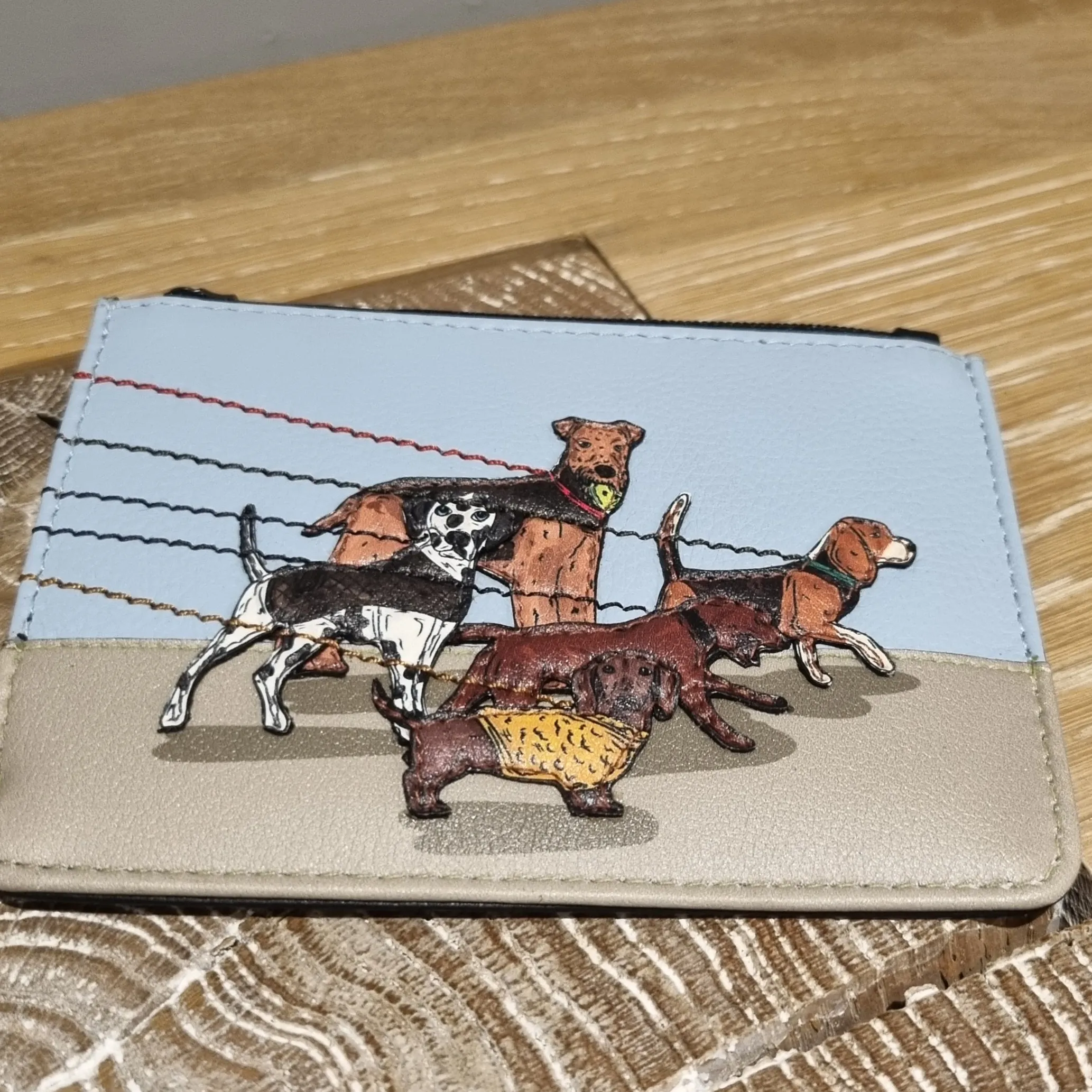 Yoshi Dog walk zip top purse