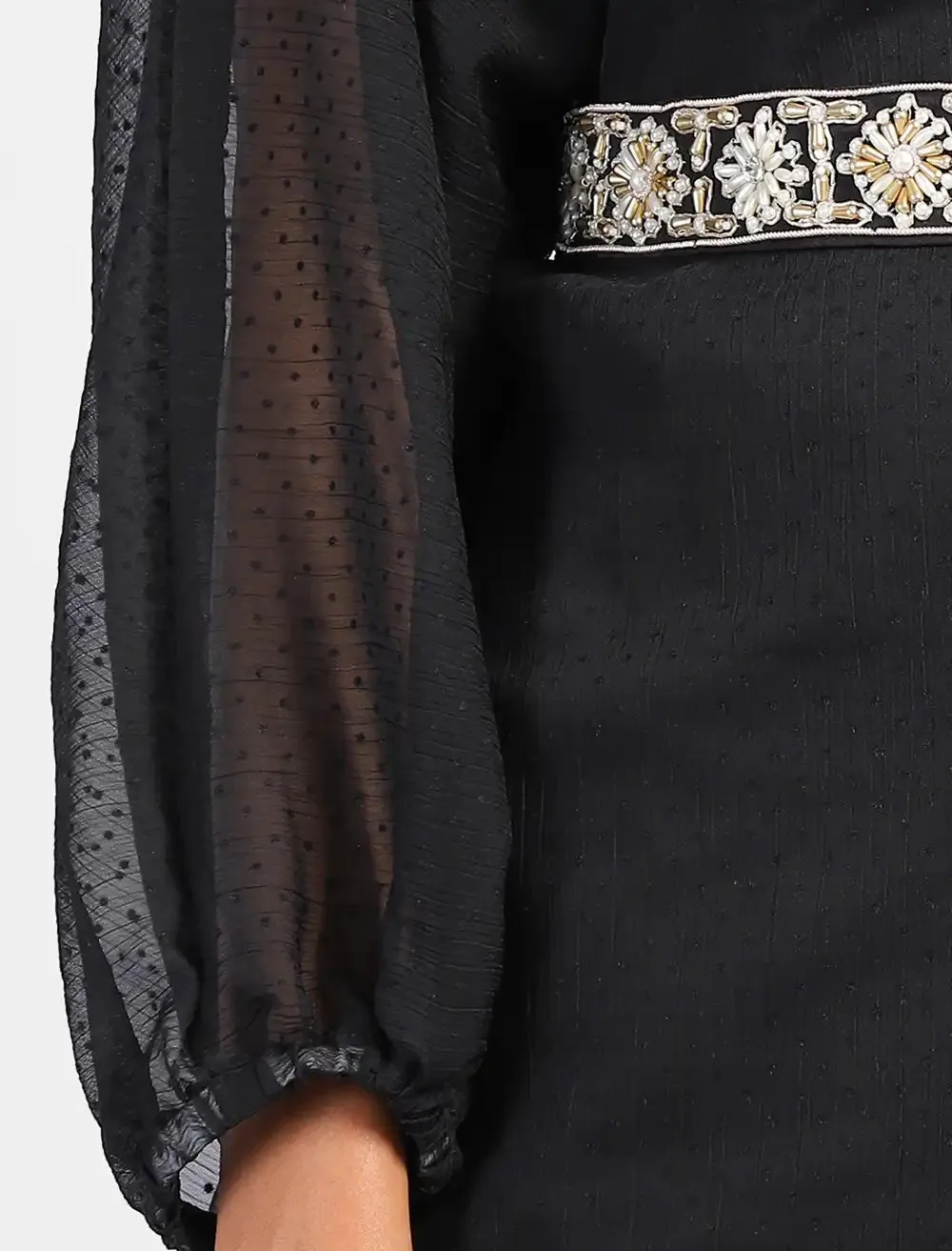 Zardozi Worked Kimono Set
