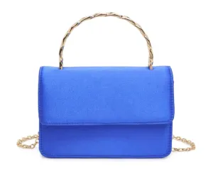 Zuelia - Electric Blue Satin Mini Purse